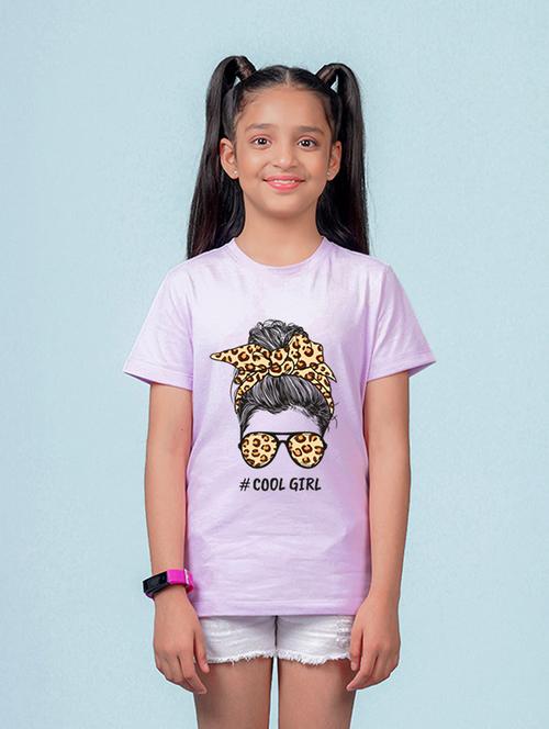 lavender cotton blend front print tee - 21503870 - Very Small Image - 1