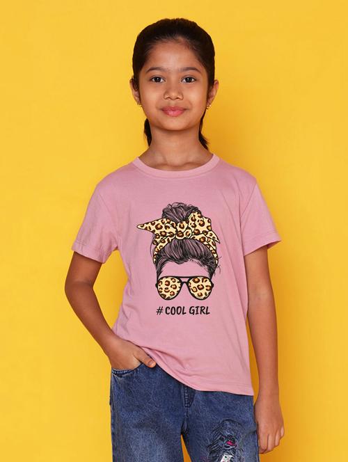 girls round neck printed t-shirt - 21503874 - Very Small Image - 1