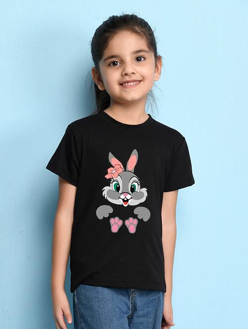 girls cute character printed round neck tee - 21503910 - Very Small Image - 1