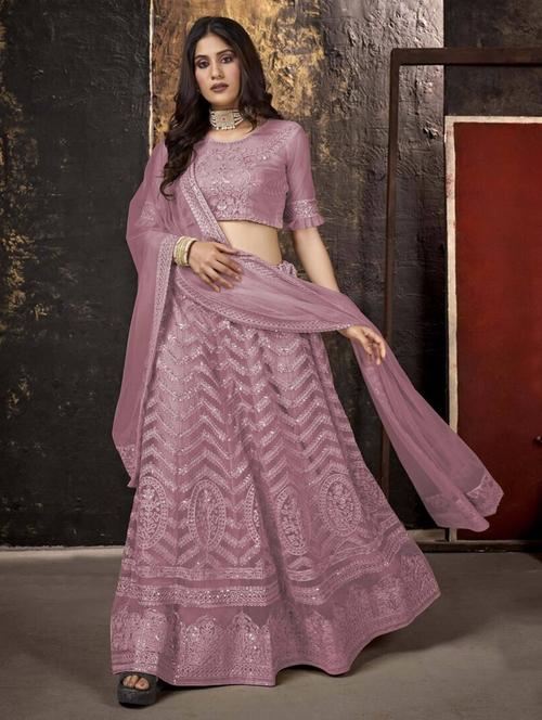 women embellished flared lehenga - 21504965 - Very Small Image - 1