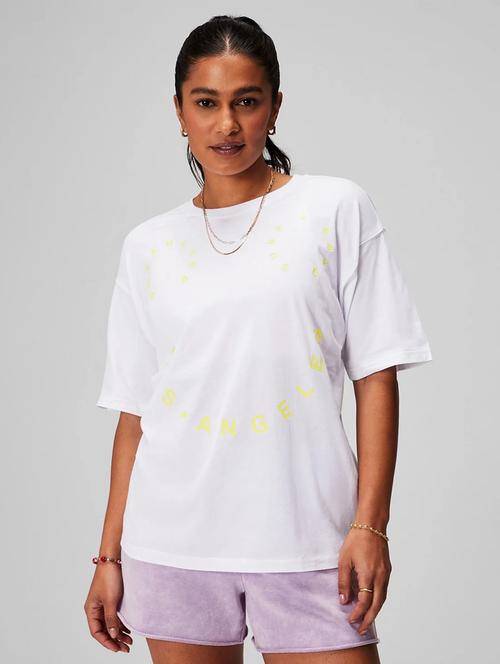 women white cotton blend oversized t-shirt - 21505128 - Very Small Image - 1