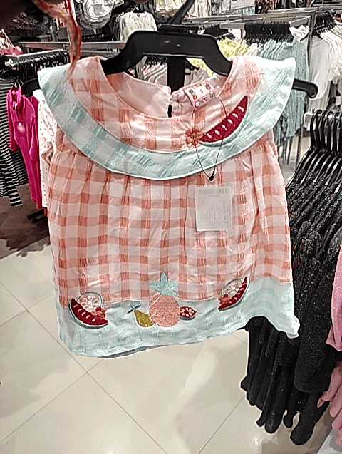 orange cotton frock - 21505590 - Very Small Image - 1