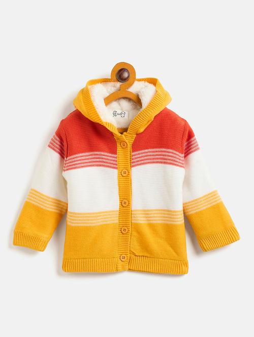girls yellow cotton sweater - 21507472 - Very Small Image - 1