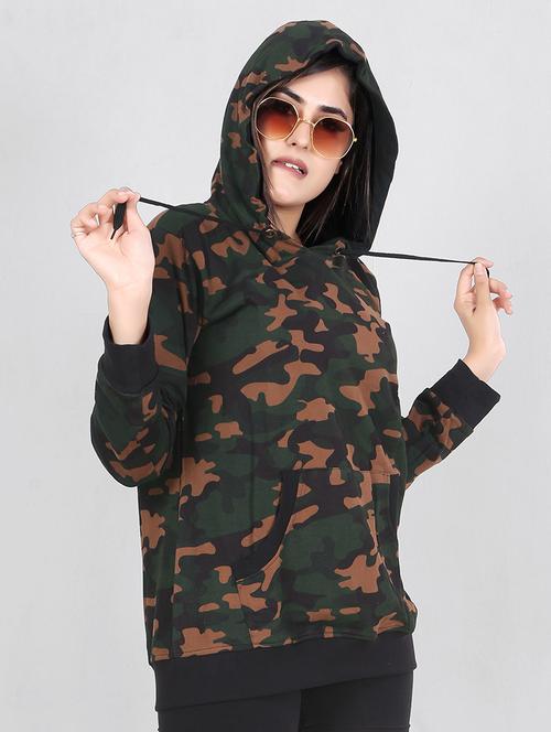 women all over printed hooded sweatshirt - 21507536 - Very Small Image - 1