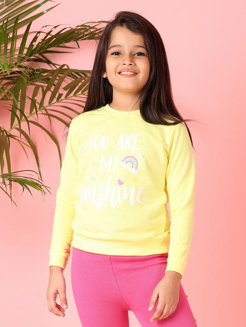 girls long sleeve front print sweatshirt - 21507649 - Very Small Image - 1