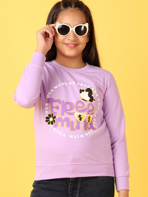 girls long sleeve front print sweatshirt - 21507654 - Very Small Image - 1