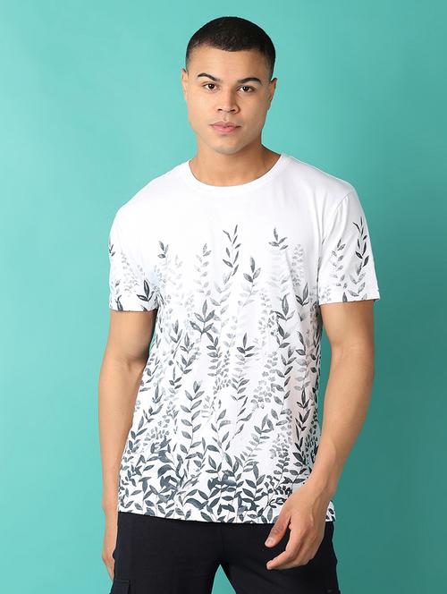 men round neck printed t-shirt - 21507759 - Very Small Image - 1