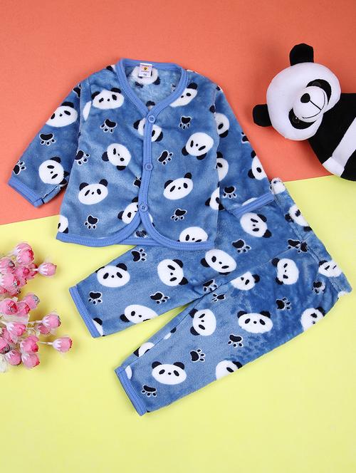 kids printed full length twin set - 21508519 - Very Small Image - 1