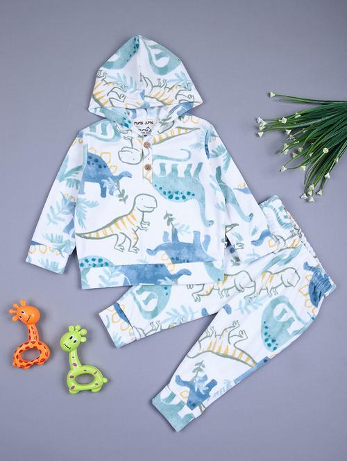 kids printed full length winter twin set - 21508525 - Very Small Image - 1