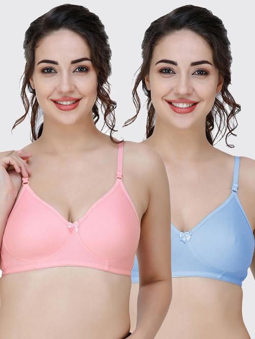 women pack of 2 solids t-shirt bra - 21509836 - Very Small Image - 1