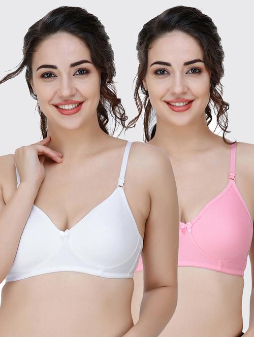 women pack of 2 solids t-shirt bra - 21509863 - Very Small Image - 1