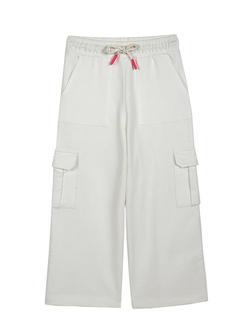 girls white solid mid rise cargo - 21509947 - Very Small Image - 1