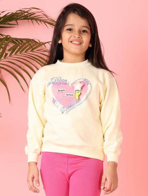 girls front print long sleeve sweatshirt - 21510767 - Very Small Image - 1