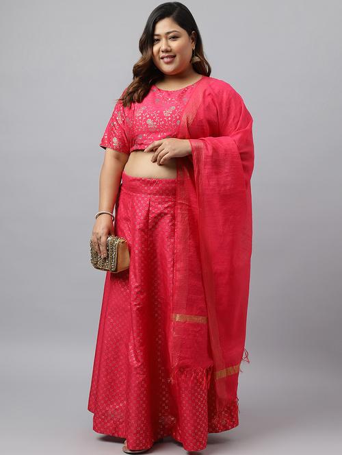 women pink flared lehenga - 21514038 - Very Small Image - 1