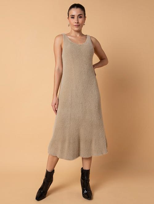 women solid sleeveless a-line dress - 21514523 - Very Small Image - 1