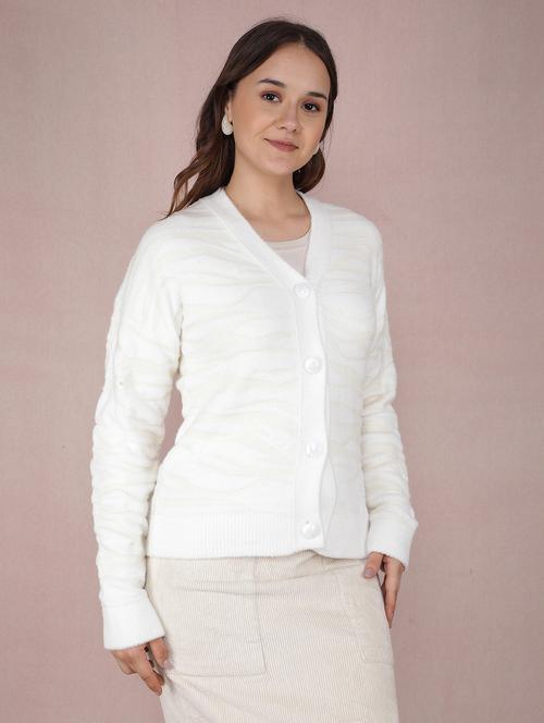 women self design long sleeves cardigan - 21517943 - Very Small Image - 1