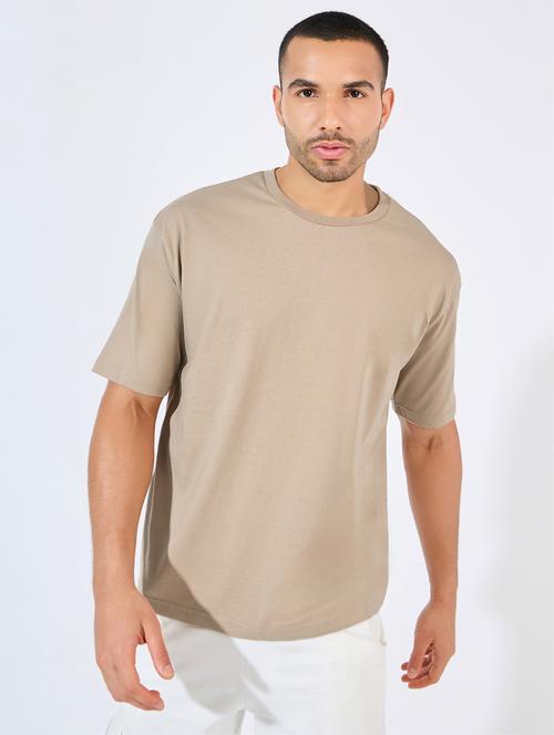 men plain short sleeve oversized t-shirt - 21520400 - Very Small Image - 1