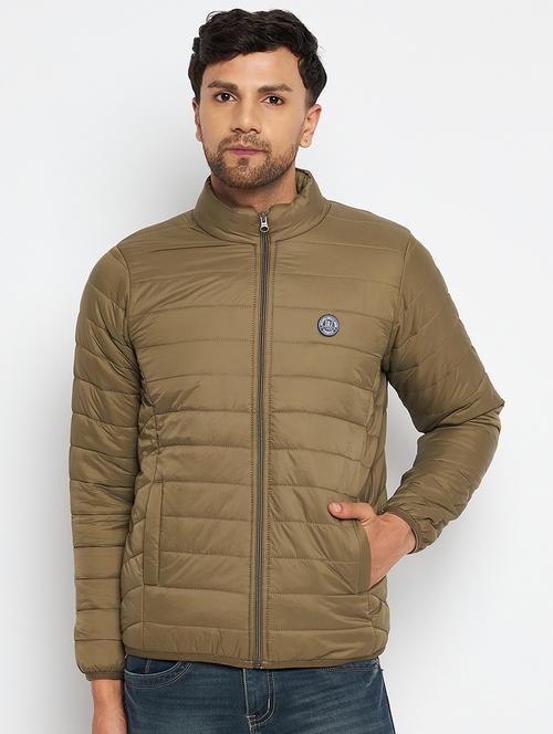 men long sleeve solid quilted jacket - 21520958 - Very Small Image - 1