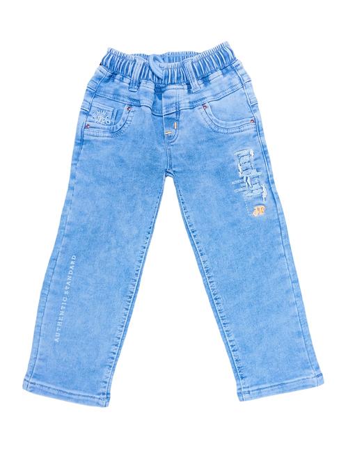 kids light blue plain denim jeans - 21521752 - Very Small Image - 1