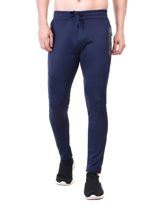 men navy blue ankle length track pants - 21522314 - Very Small Image - 1