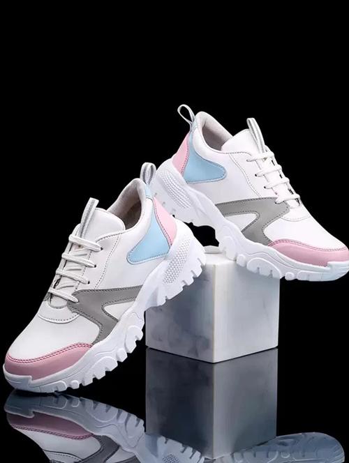 women multi color lace-up sneakers - 21522326 - Very Small Image - 1