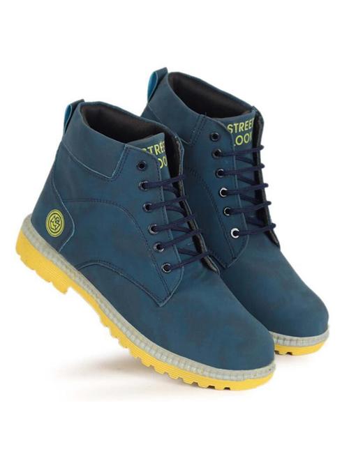 men blue lace up boot - 21522375 - Very Small Image - 1