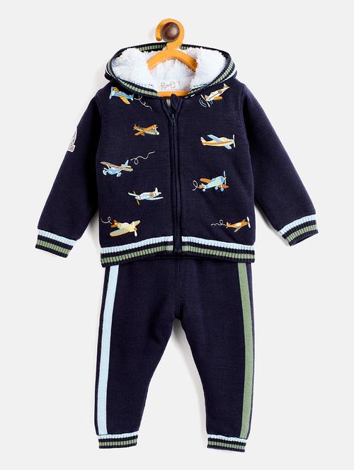kids long sleeves sweater with joggers set - 21522637 - Very Small Image - 1