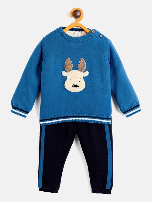 kids long sleeves sweater with joggers set - 21522649 - Very Small Image - 1