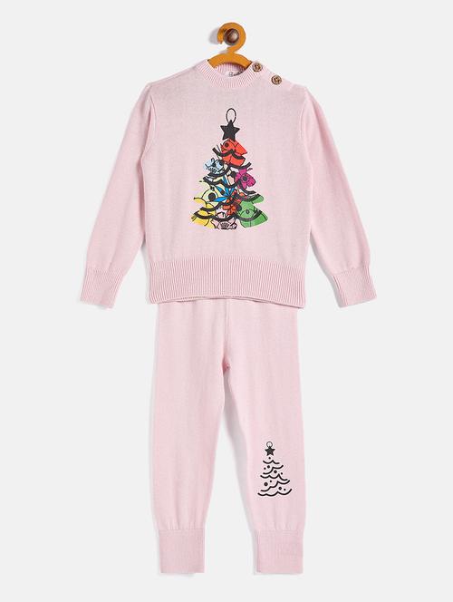 kids long sleeves sweater with joggers set - 21522660 - Very Small Image - 1