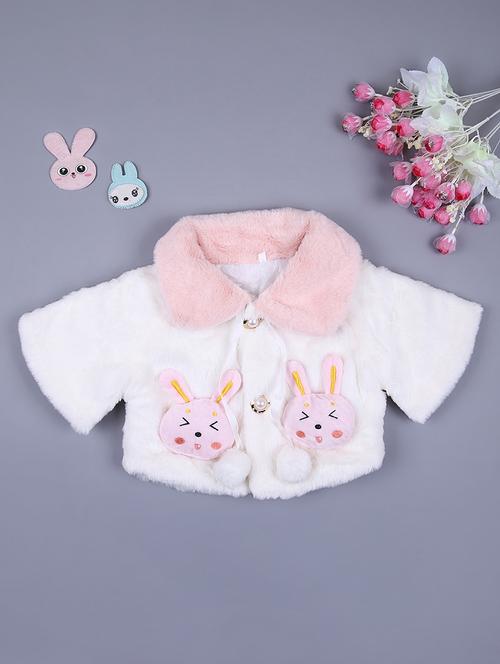 girls long sleeve fur jacket - 21522894 - Very Small Image - 1