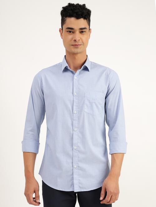 men collared solid casual shirt - 21525282 - Very Small Image - 1