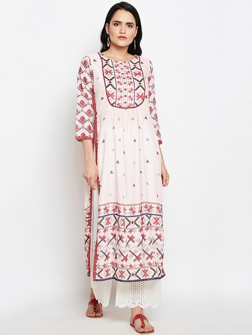 women printed straight kurta - 21525992 - Very Small Image - 1