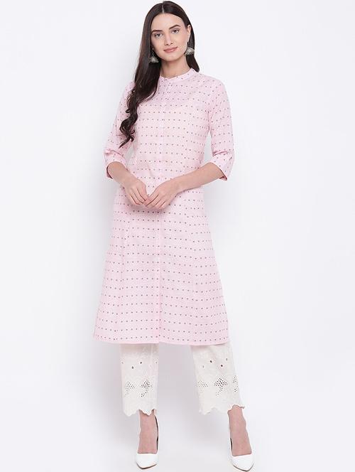 women printed three quarter sleeve straight kurta - 21526025 - Very Small Image - 1
