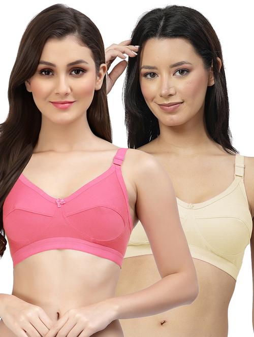 pack of 2 cotton blend minimizer bra - 21527927 - Very Small Image - 1
