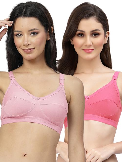 pack of 2 cotton blend minimizer bra - 21527930 - Very Small Image - 1