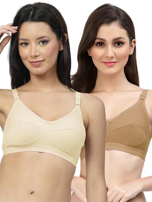 pack of 2 cotton blend minimizer bra - 21527941 - Very Small Image - 1