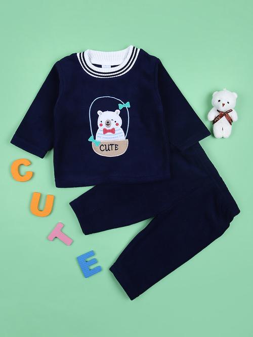 girls printed winterwear full length set - 21528572 - Very Small Image - 1