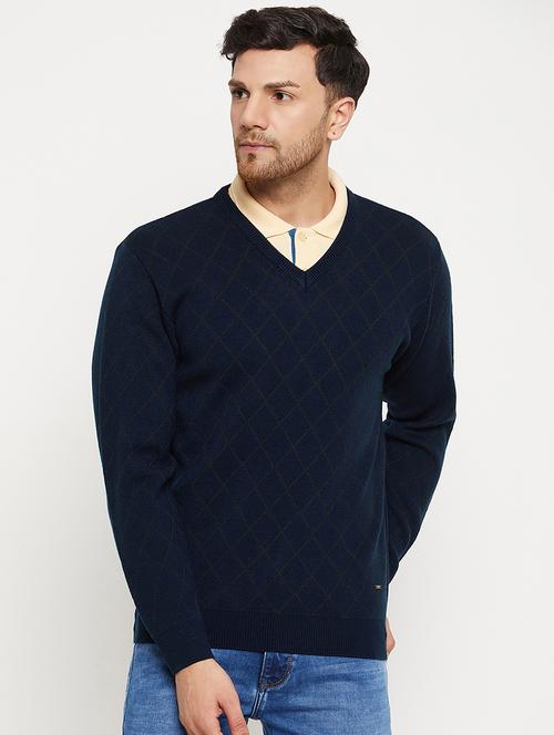 men long sleeve self-designed pullover - 21530298 - Very Small Image - 1