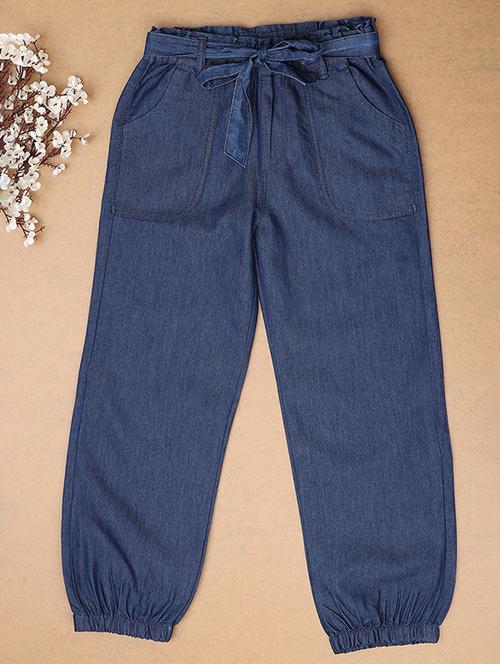 girls solid mid rise jogger - 21531634 - Very Small Image - 1