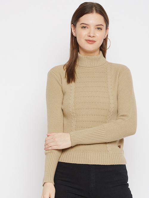 women self design long sleeves pullover - 21532060 - Very Small Image - 1