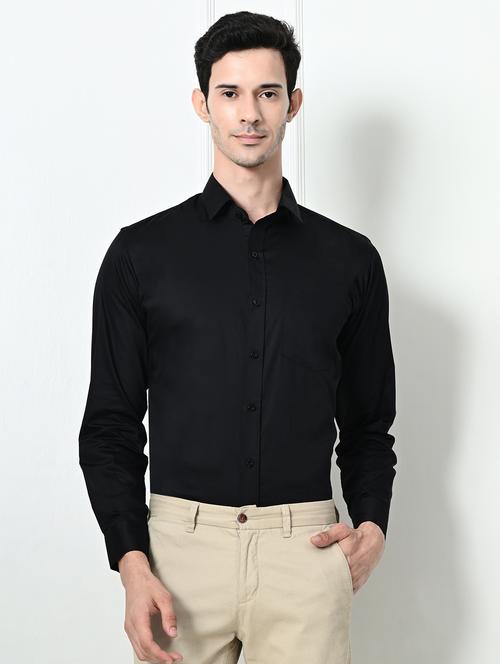 men collared solid formal shirt - 21532109 - Very Small Image - 1