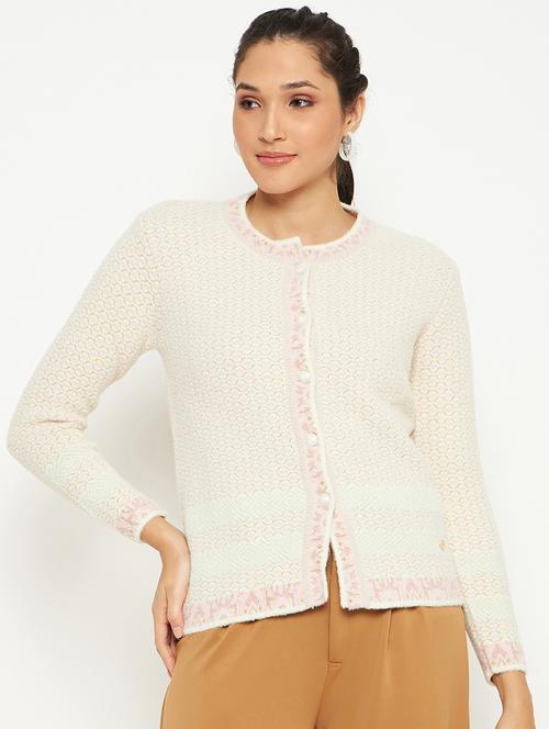 women self designed long sleeve cardigan - 21533173 - Very Small Image - 1
