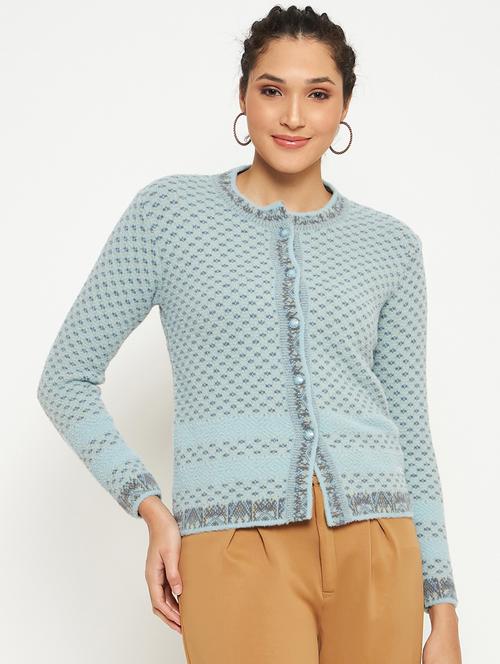 women self designed long sleeve cardigan - 21533174 - Very Small Image - 1