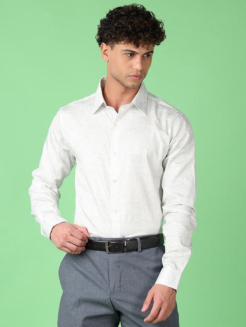 men printed long sleeve formal shirt - 21533548 - Very Small Image - 1