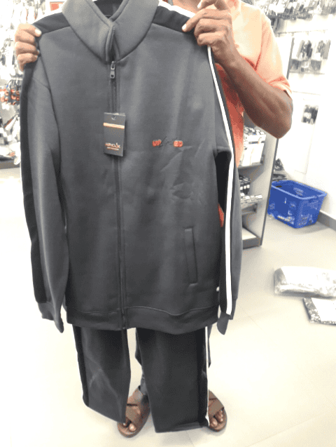 dark grey spun fleece track suit - 21533688 - Very Small Image - 1