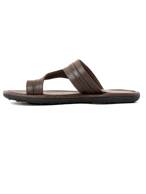 men brown slip on sandal - 21535141 - Very Small Image - 1