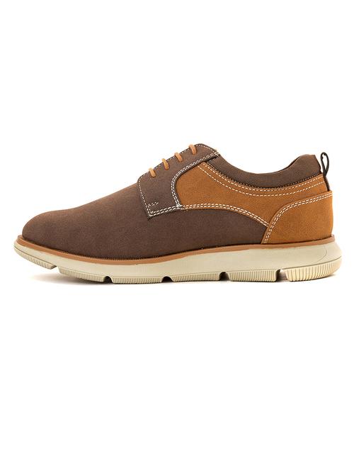 men brown lace up casual shoes - 21535174 - Very Small Image - 1