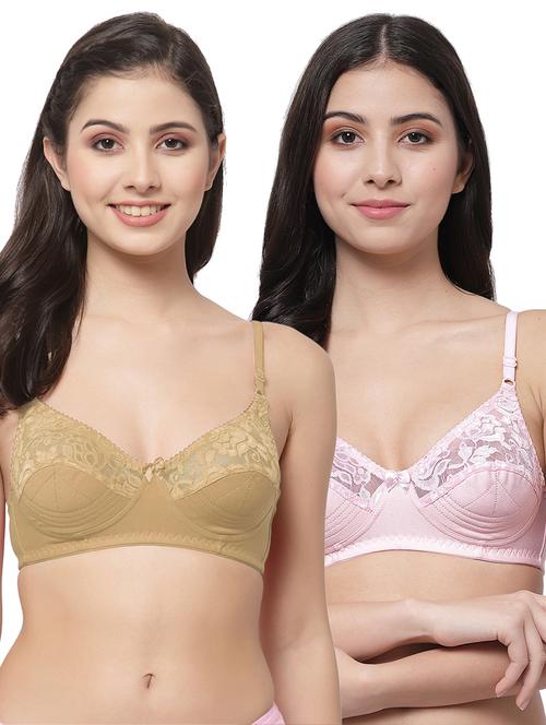 women pack of 2 solid bra combo - 21535308 - Very Small Image - 1