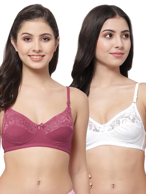 women pack of 2 solid bra combo - 21535320 - Very Small Image - 1