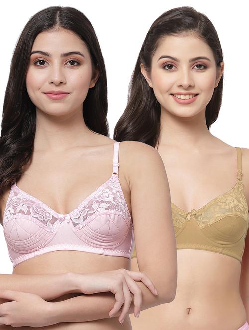 women pack of 2 solid bra combo - 21535330 - Very Small Image - 1
